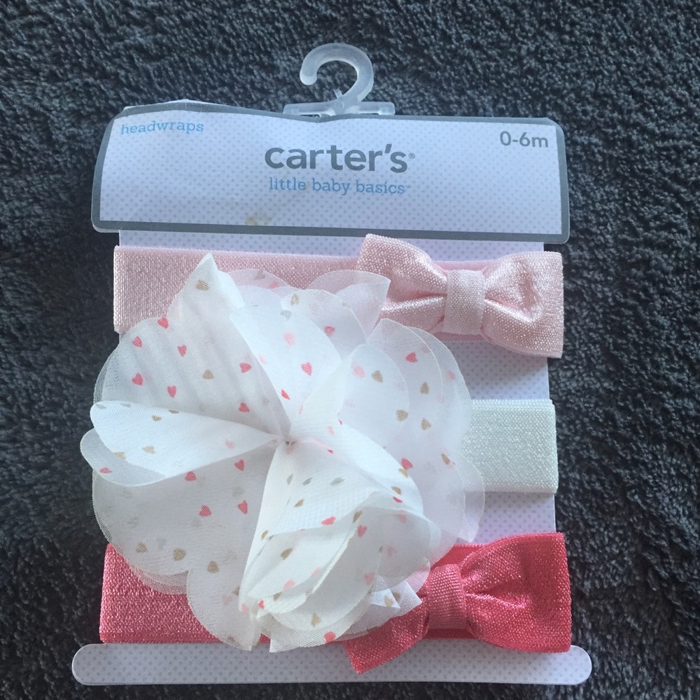 Carters Baby Girl Headbands 0-6 Months